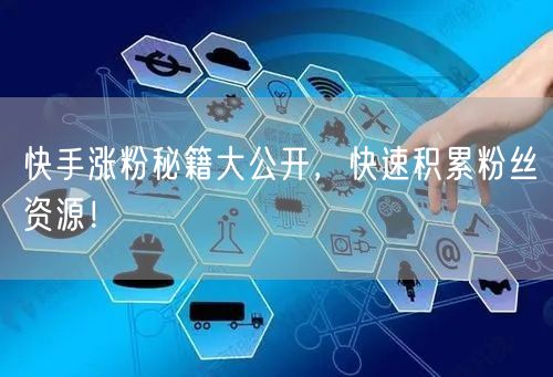 快手涨粉秘籍大公开，快速积累粉丝资源！